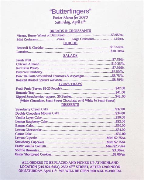 butterfingers highland in|butterfingers highland in menu.